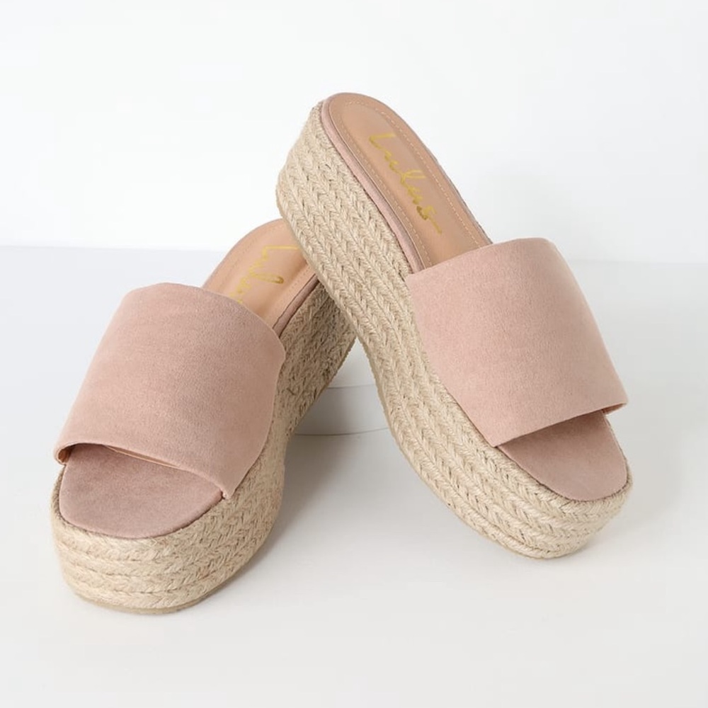 Lulu’s Oahu Platform Mauve Sandal